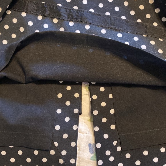 WHBM swingy lined black and white polka dot tiered skirt. Size 12. - Picture 3 of 4